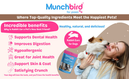 Dental Care Bundle: Lamb Trotter & Rabbit Ears Dog Treats