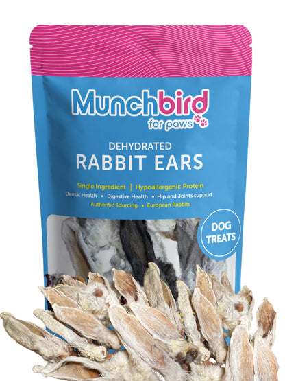 Rabbit Ear Dog Treats l Natural Treats, 3.5 oz Bag (12-15 counts)