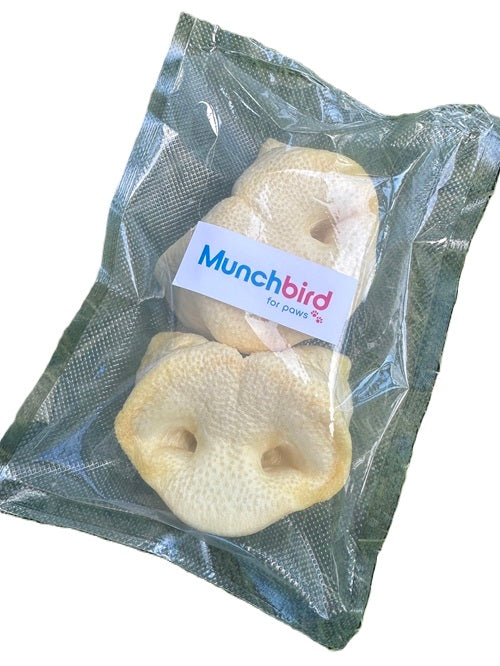 Munchbird Pig Snouts Pig Nose for Dogs, Natural Dog Treats