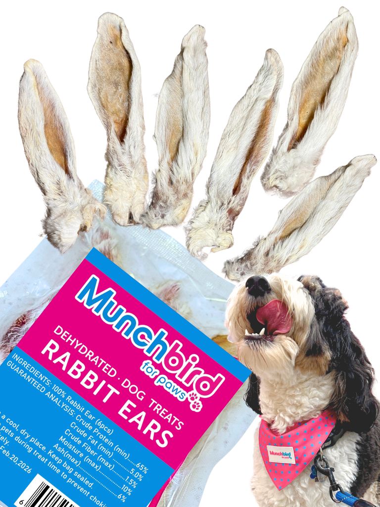Rabbit Ear Dog Treats l Natural Treats, 3.5 oz Bag (12-15 counts)